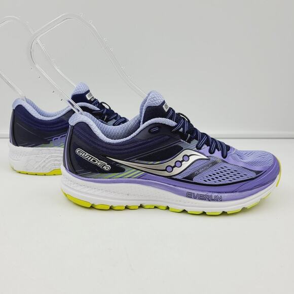 Sauscony Guide 10 Runing Shoe Purple Black,Womens Size 7 - Picture 3 of 9